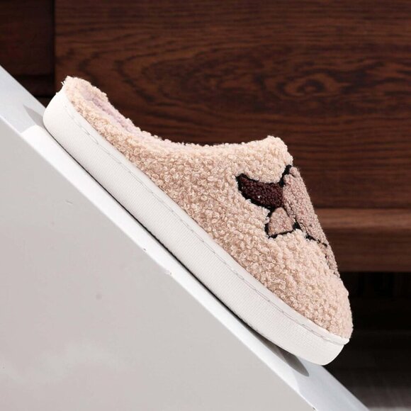 Women’s Highland Cow Slippers Plush Indoor Non Slip Warm Home Shoes - Picture 7 of 7